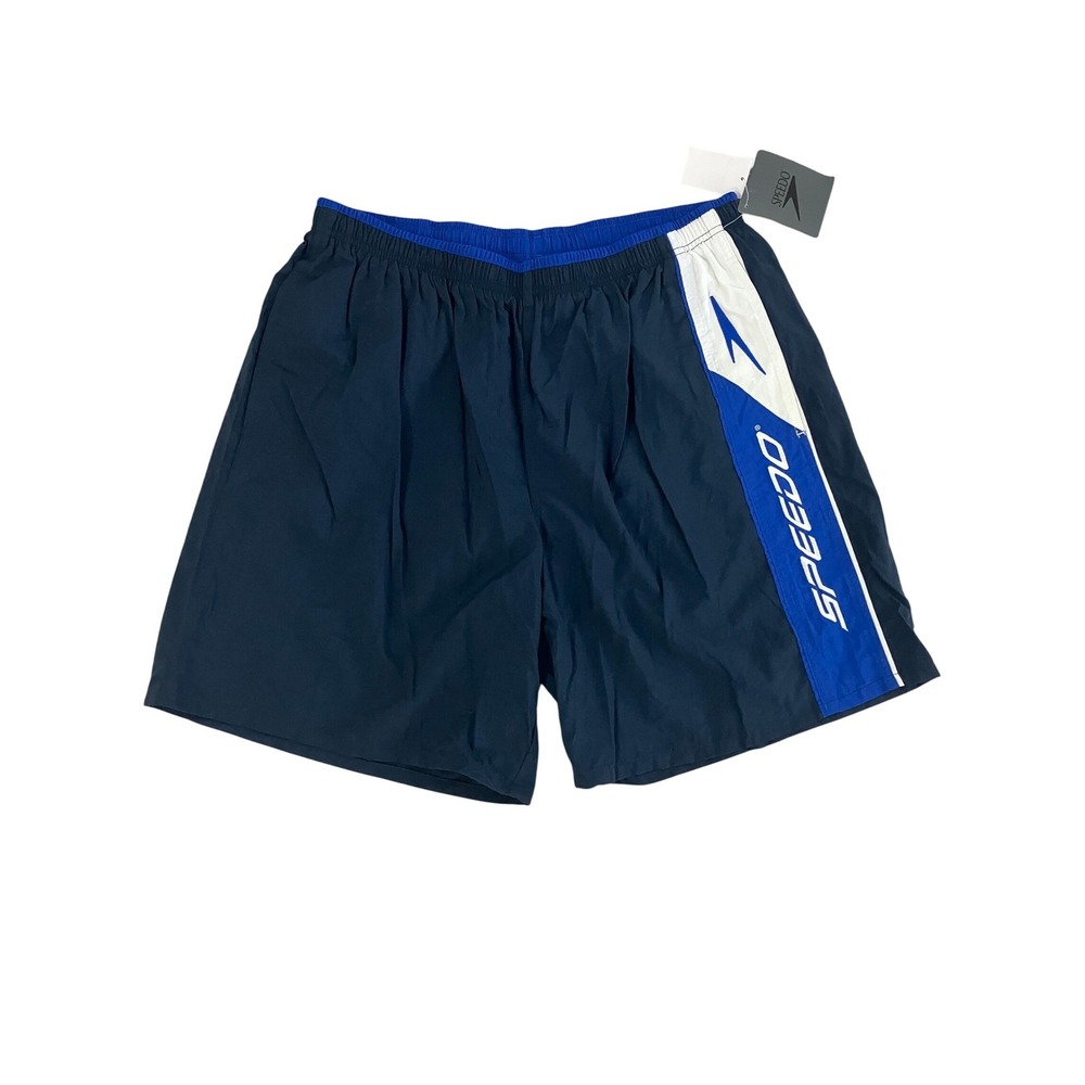 Speedo Mens Core Basic Swim Trunks Navy Blue XL Board Shorts 7320001 NWT